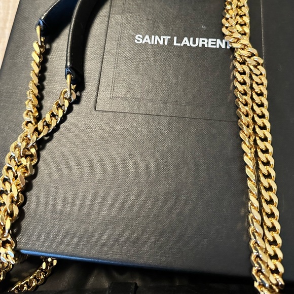 ENVELOPE MEDIUM CHAIN BAG IN MIX MATELASSÉ SUEDE - Picture 2 of 15